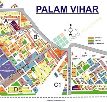 palam vihar map
